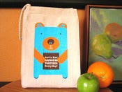 Image of Lunch Bear 100% Recycled Cotton Canvas Lunch Bag