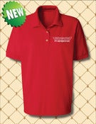 Image of WOMEN'S HERU SILVER FOIL POLO