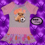 Image of **SOLD OUT** Game On Soccer Puppy Dress - Size 2T/3T