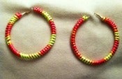 Image of Neon Pink & Green Earrings