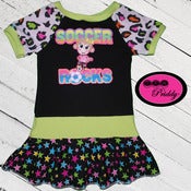 Image of **SOLD OUT** Soccer Rocks Monkey Dress - Size 3T/4T