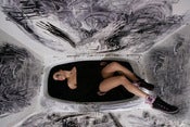 Image of Cristina Scabbia of Lacuna Coil Metallic Mini-Print