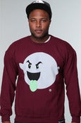 Image of The Boogie Invert Crewneck-Burgundy