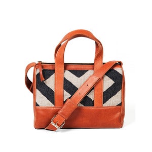 Image of Marilynn Duffle - camel/graphic