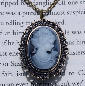 Image of Renaissance Cameo Locket Watch Necklace