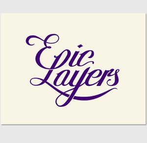 Image of Epic Layers Lettering (Pink and Purple)