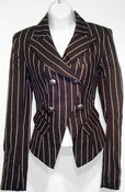 Image of Pinstripe Double Breasted Blazer