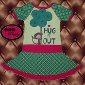 Image of Hug It Out Monkey Twirl Dress - Size 5/6