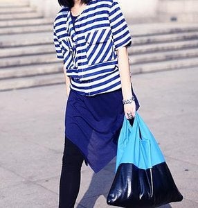 Image of Classic Two Tone Shopper Tote bag