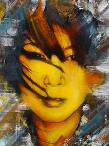 Image of "Colour From Darkness"- Giclee with silkscreen varnish print by Snik