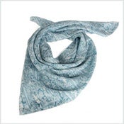 Image of Carré de soie feathers Prusse 68€ 