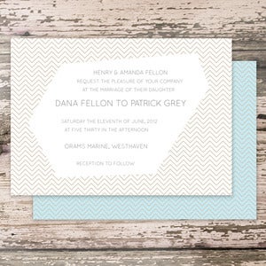 Image of HERRINGBONE Invitation
