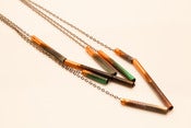 Image of Amy Burgess Enameled Copper Tube Necklace