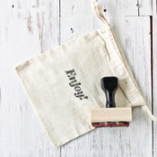 Image of 'Enjoy' Wooden Stamp