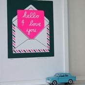 HELLO silkscreen print (more colours...)