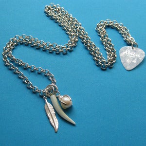 Image of Spiritualized Pearl Tusk Charm Necklace £10 Off!