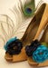 Image of Bridal Shoe Clips - Peacock Wedding by Nia Person