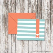 Image of Stripes + Banner Note Cards -- Set of 16