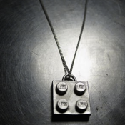 Image of Sterling Silver Lego Necklace