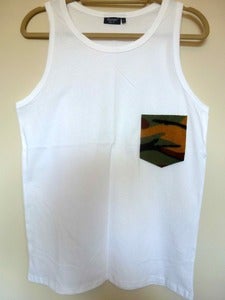 Image of Camo Pocket Effect White Vest