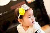 Image of CADENCE felt rosette duo headband