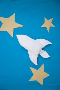 Image of Mini Rocket Ship "Blank Canvas" Softie