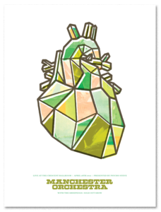 Image of Manchester Orchestra Live at the Crescent Ballroom Poster
