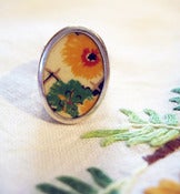 Image of Sunshine - Danish Porcelain and Silver Ring