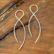 Image of sterling silver infinity earring m/l