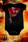 Image of MY DADDY IS MY HERO- ONESIE - RED