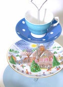 Image of 'Christmas Cheer' vintage cake stand