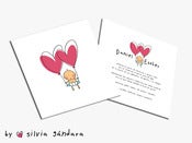Image of pack 20 invitaciones boda bautizo (14x14cm) + sobres