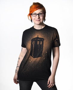 Image of Doctor Who TARDIS Black shirt