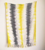 Image of Striped Cotton Voile Shawl/Scarf