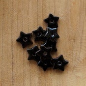 Image of glaserede stjerner / sort