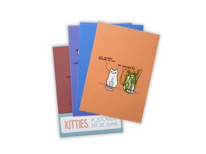 Image of Kitty Cat Postcards - set of 9