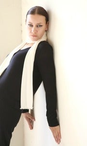 Image of black v neck knit top