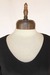 Image of black v neck knit top