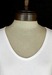 Image of cream v-neck cap tee