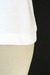 Image of cream v-neck cap tee