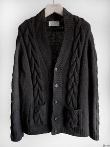 Image of Martin Margiela - Line 14 Handknit Cable Cardigan