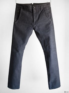 Image of Cloak - Coal Dyed Black Selvadge 5-Pocket Jeans