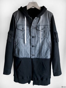 Image of Number (N)ine - Hooded Denim/Wool Parka