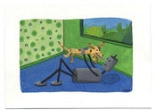Image of Robot with a Puppy Painting