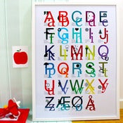 Image of Alfabet, multicolor, plakat