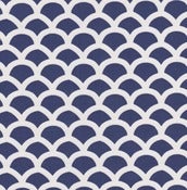 Image of St. Bart's Gate White on Blue