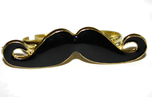 Image of Moustache Two Finger Ring