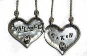 Image of Available/Taken Necklace.