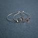 Image of flower hoop earrings