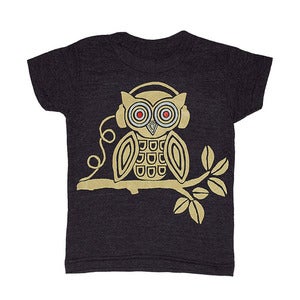 Image of Headphones Owl | KIDS TEE